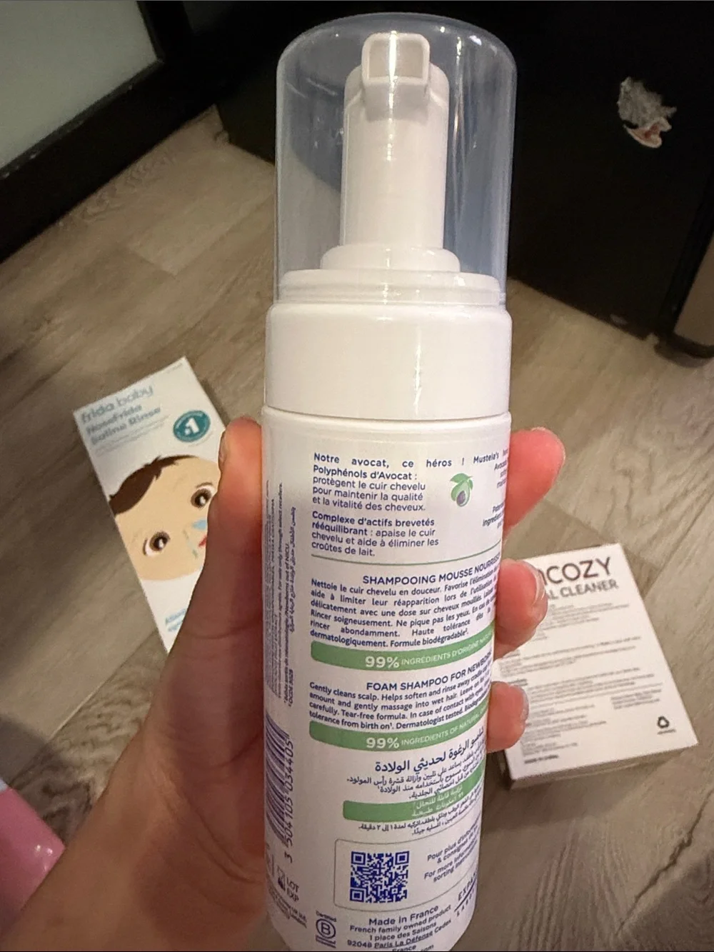 NoseFrida Saline Rinse - Mustela cradle cap Shampoo & Momcozy Oral Cleaner